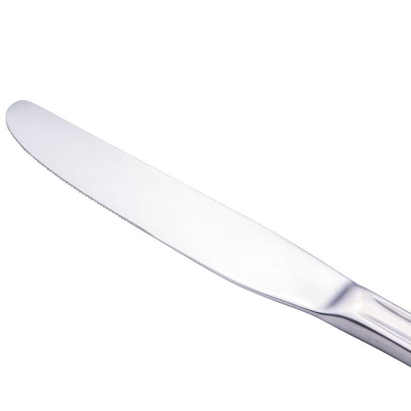 Walco 79451 Balance 9 3/4″ 18/0 Stainless Steel Heavy Weight European Table Knife – 12/Pack