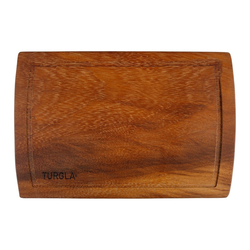 Wood 15″ x 9″ Rectangular Brown Wood Serving