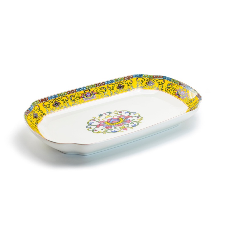 Yellow Dynasty Fine Porcelain Serving Platter