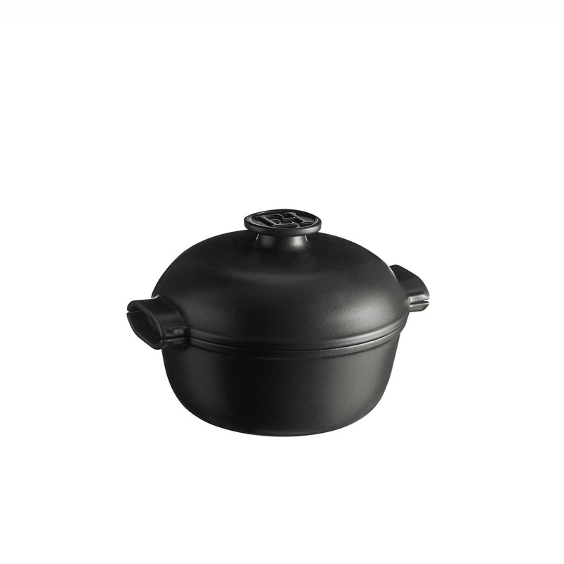 Emile Henry Delight 2 Quart Round Dutch Oven, Slate