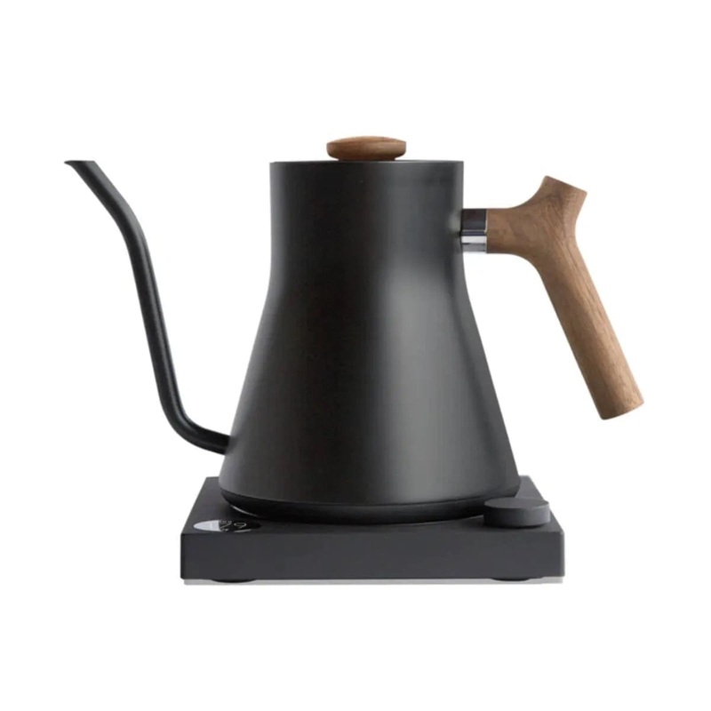 Fellow Stagg EKG Pour-Over Kettle (Matte Black + Walnut)