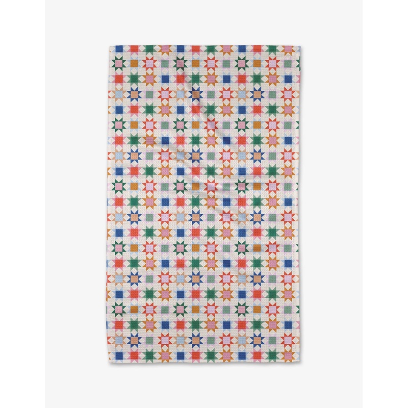 Geometry Patchwork Picnic Tea Towel