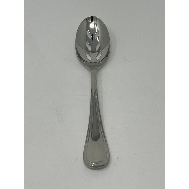 Reed & Barton Grand Hotel II Pierced Serving Spoon 18/10 Stainless 8 3/4″