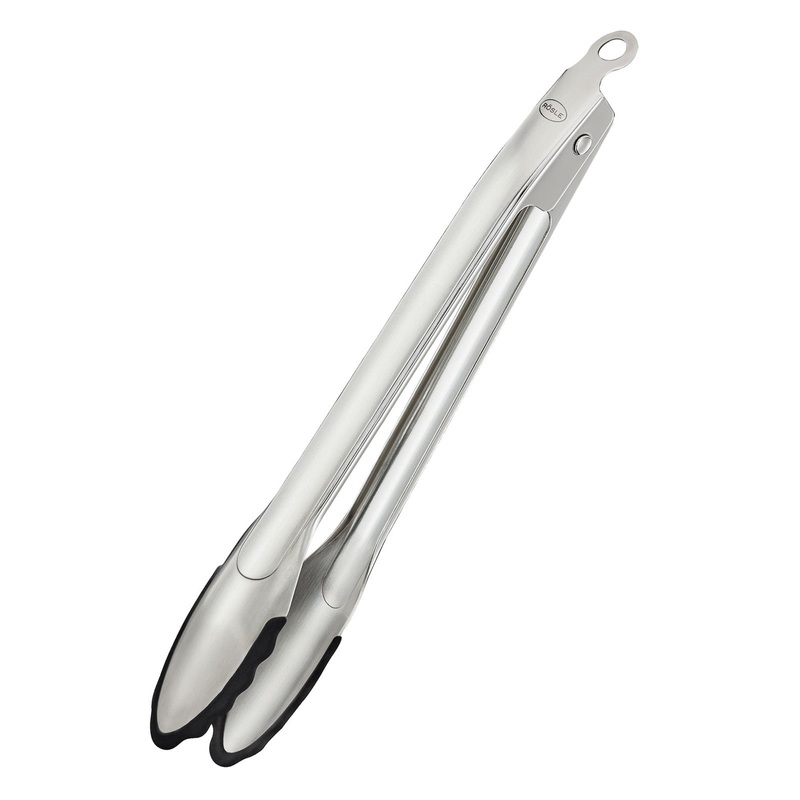 Rosle 11.8-Inch Stainless Steel & Silicone Locking Tongs