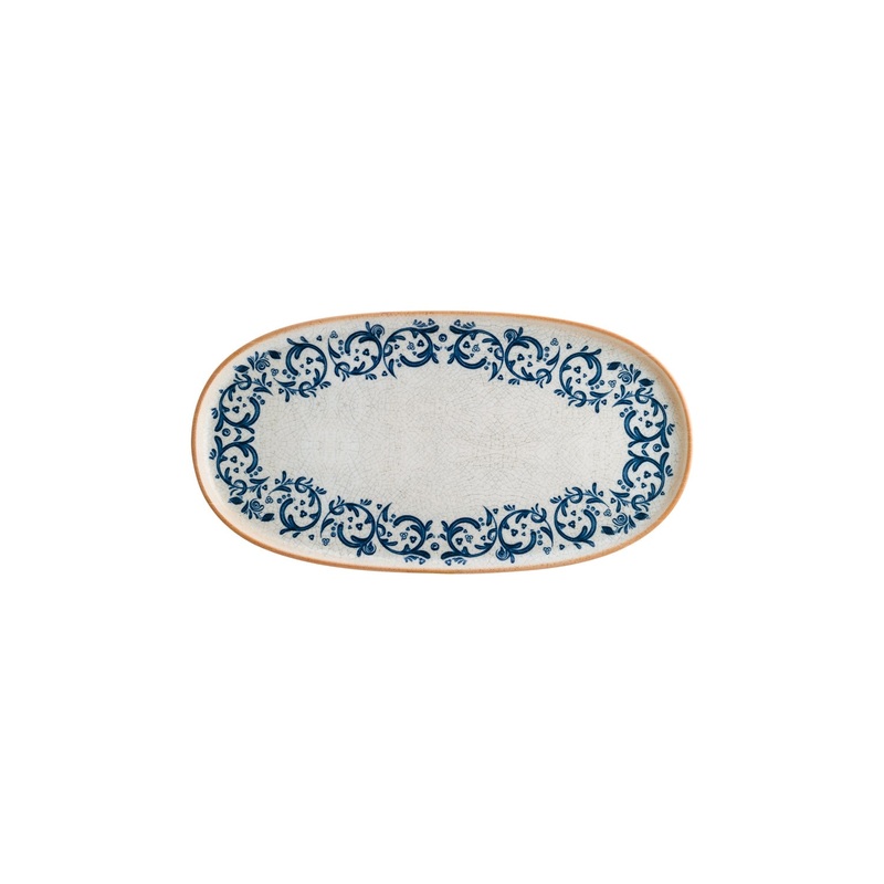Viento 12″ x 6.25″ x h:0.75″ Oval Decorated Porcelain Platter
