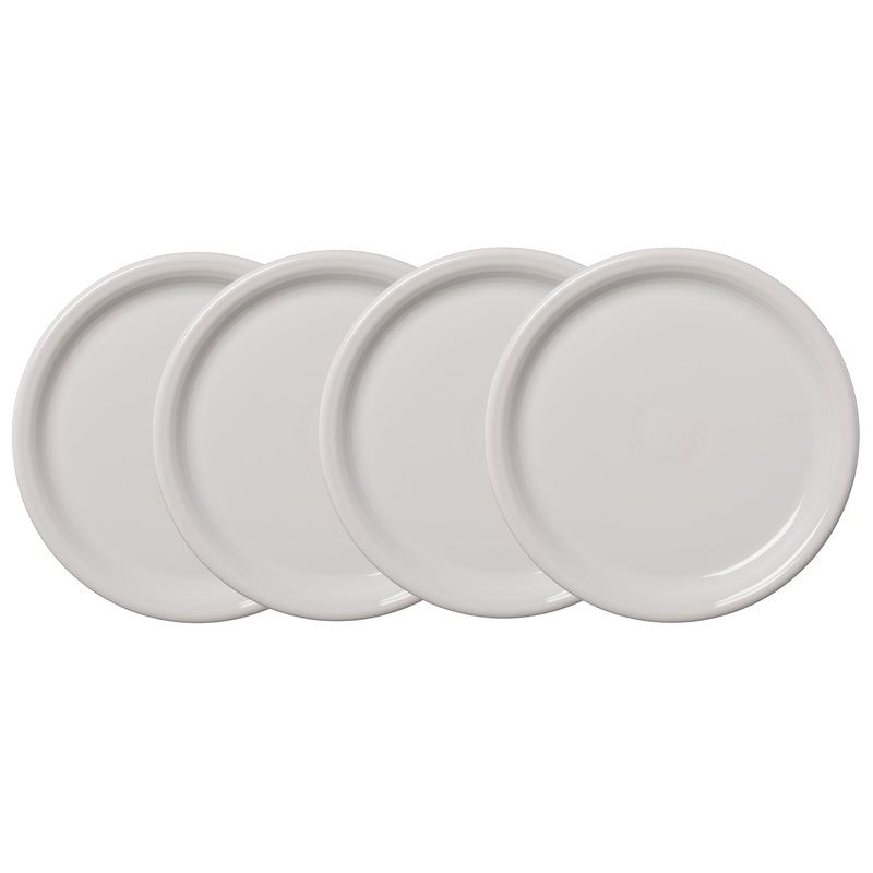 White Bistro Coupe 10 1/2 Inch Dinner Plate, Set of 4
