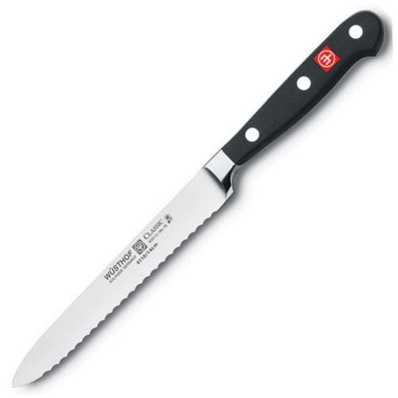 Wusthof Classic 5.5in Serrated Utility Knife
