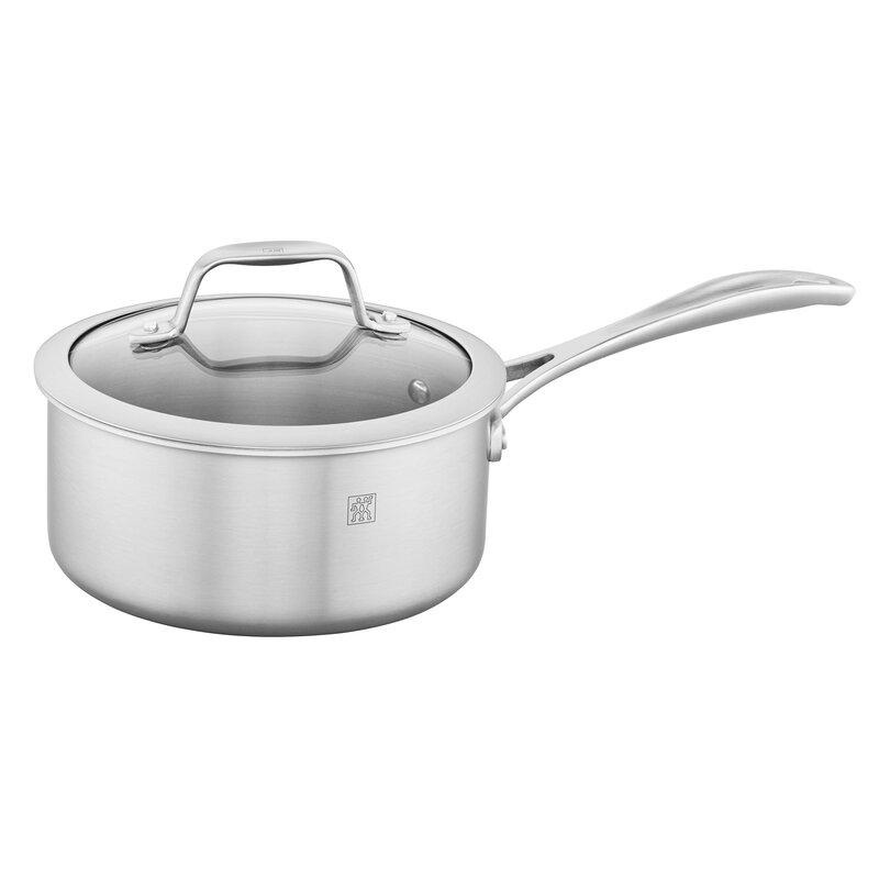 Zwilling Clad CFX 2 qt Stainless Steel Ceramic Non-Stick Sauce Pan