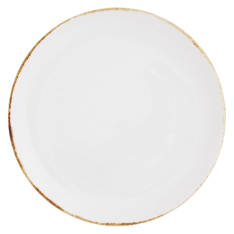 D&V Salt Serena Coupe Plate, 6.5-Inch, Set of 4, White