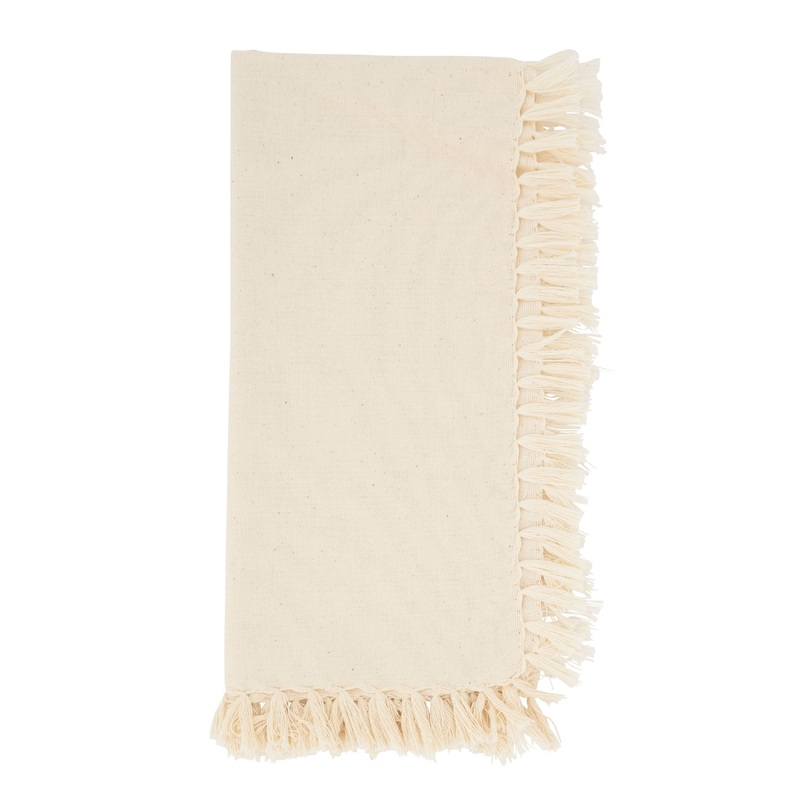 Fringed Design Napkin Natural 20″