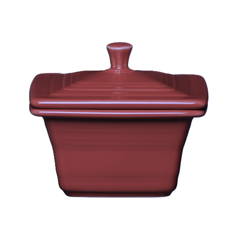 Retired Fiesta Covered Box 4 5/8 Inch x 3 3/4 Inch