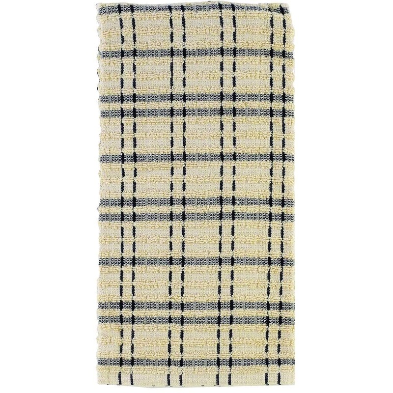 Ritz Royale Collection Check Kitchen Towel – Black