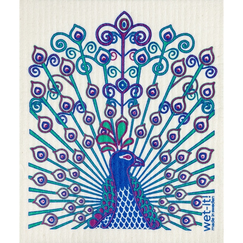 Wet-it! Swedish Dishcloth – Peacock