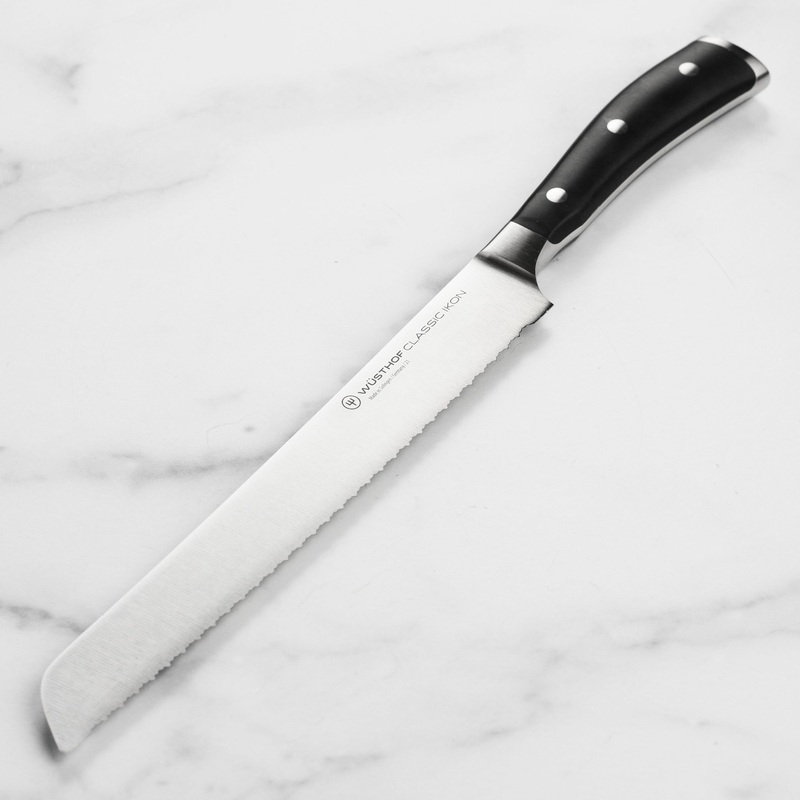 Wusthof Classic Ikon 9″ Double Serrated Bread Knife