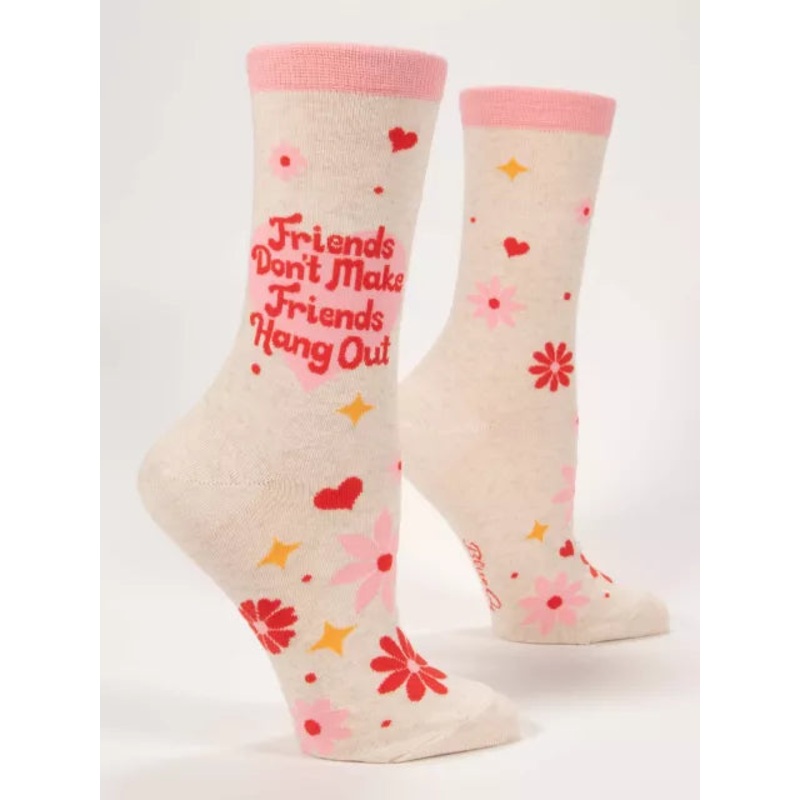 Blue Q Women’s Crew Socks- Hang Out