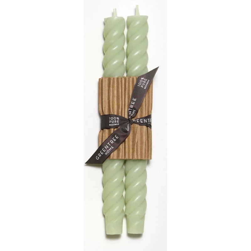 Greentree Rope Tapers Celadon 10″