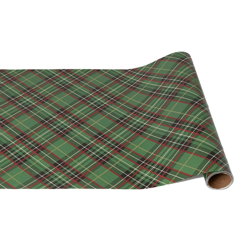 Hester & Cook Green Plaid Runner