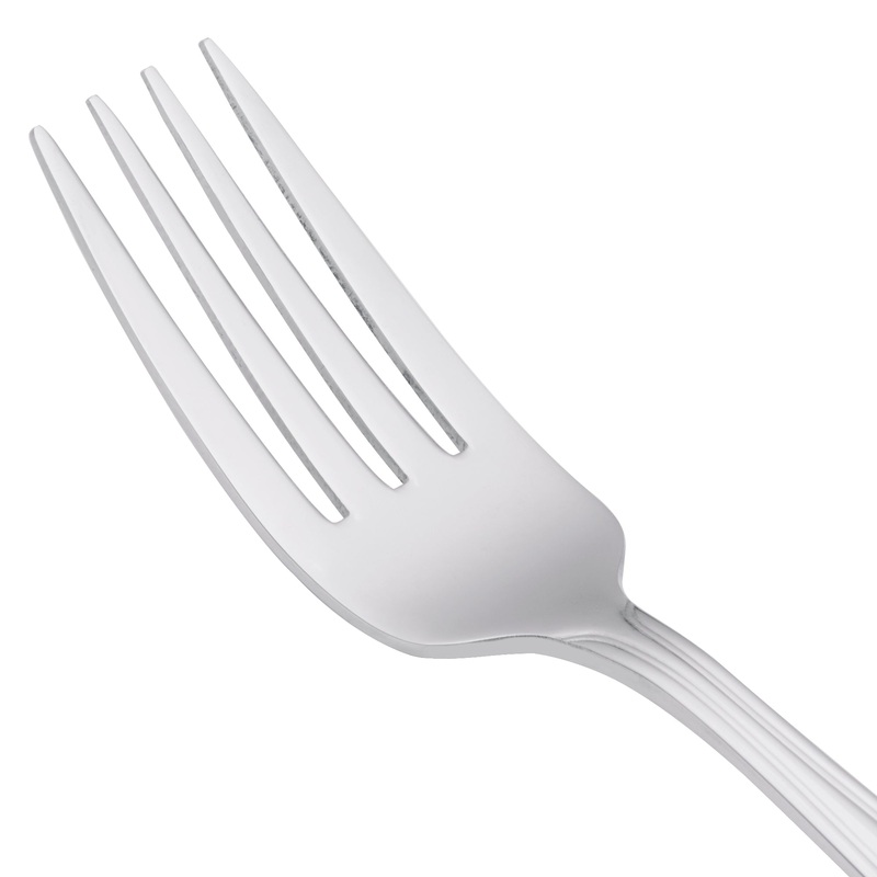 World Tableware 256 030 Cortland 7″ 18/0 Stainless Steel Heavy Weight Dessert Fork – 12/Pack