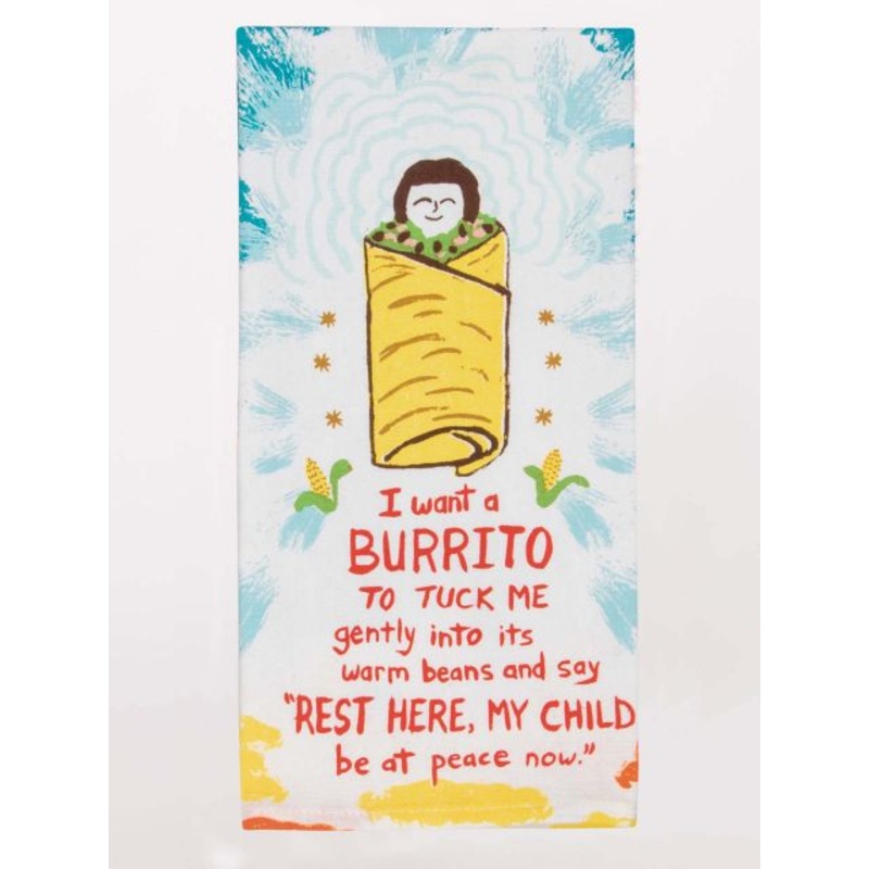 Blue Q Printed Towel – I Want A Burrito
