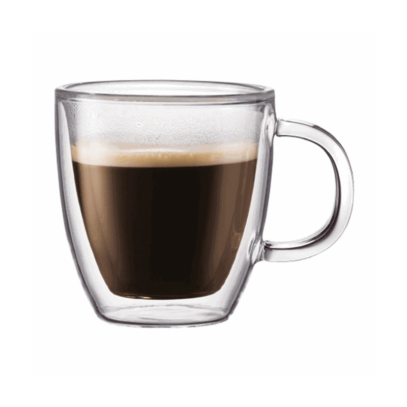 Bodum Bistro 2 Piece 5oz Double Walled Espresso Mug Set