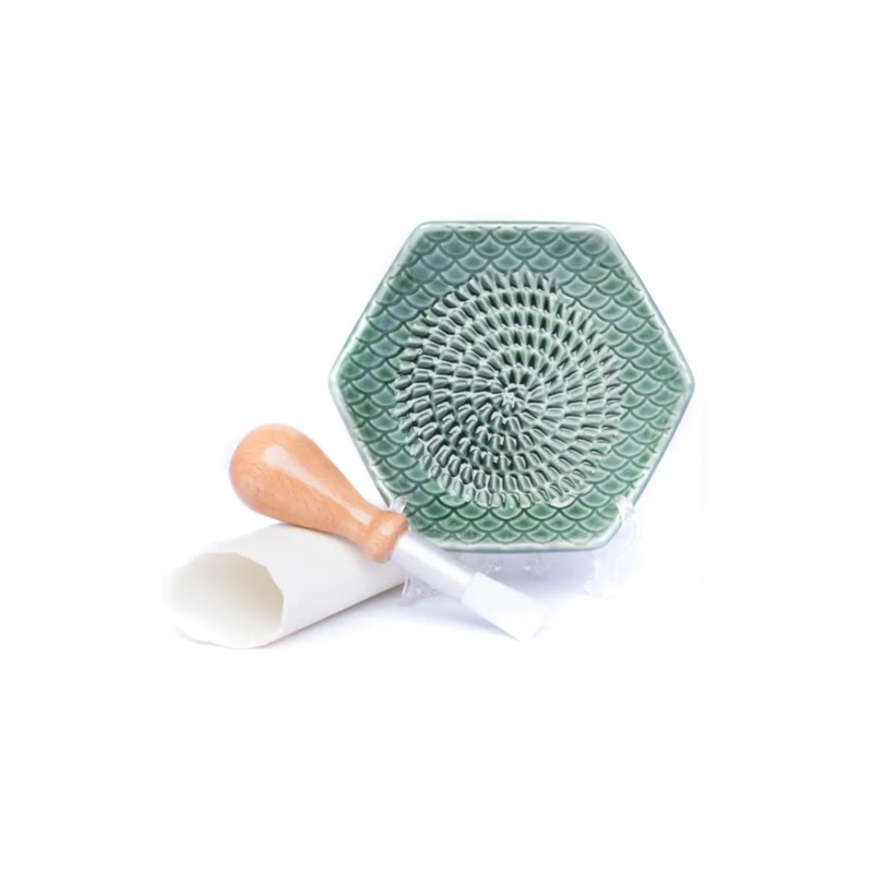 Ceramic Grater Set (3 Piece Set) – Sage