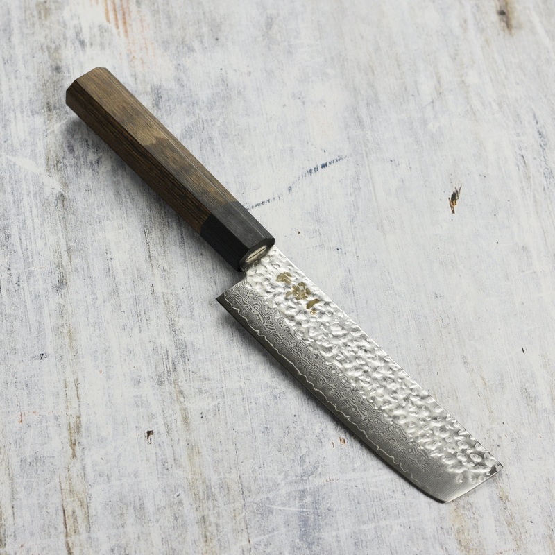 Ittetsu VG10 Hammered Damascus 5″ Nakiri