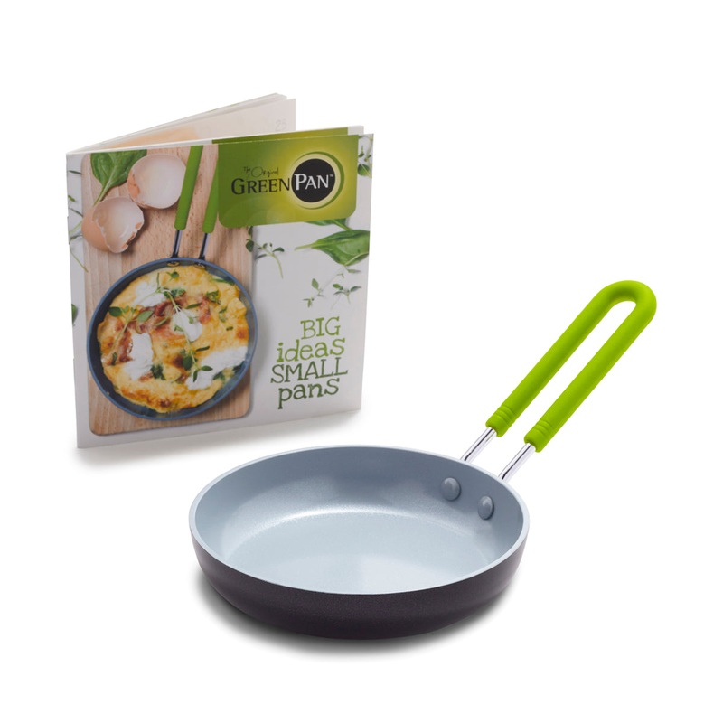 Mini Ceramic Nonstick 5″ Round Frypan | Green
