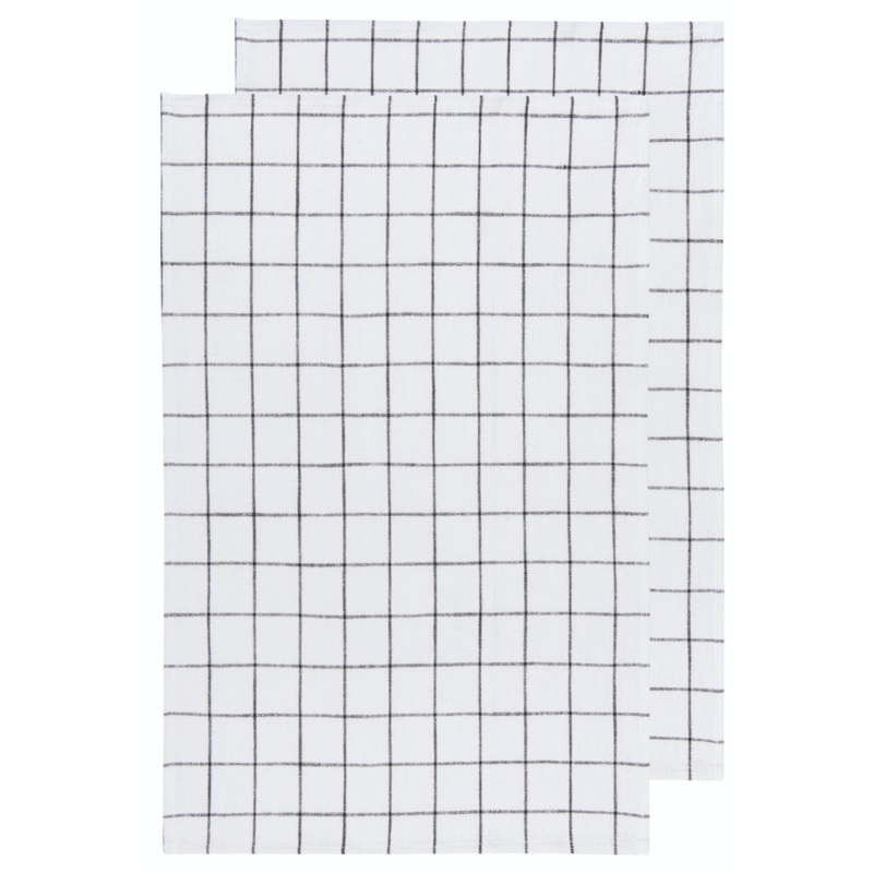 Now Designs Vintage Wash Dishtowels – Black