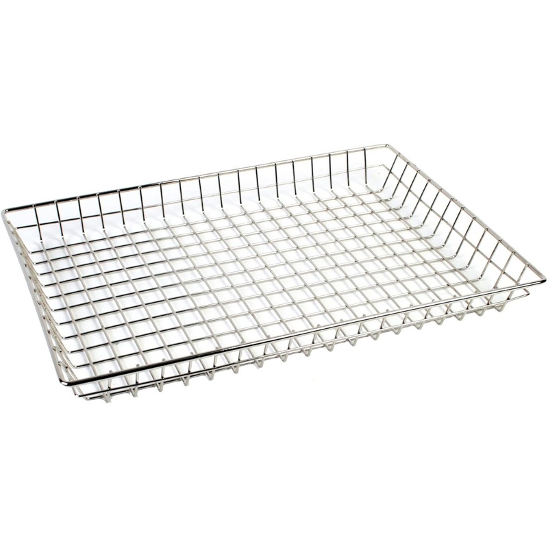 Rectangular Wire Pastry Doughnut Basket Nickel Plated- Wire Serving Tray Bread Serving Basket for Pastry Doughnut Bagel Sourdough Bread Pantry and Fruit