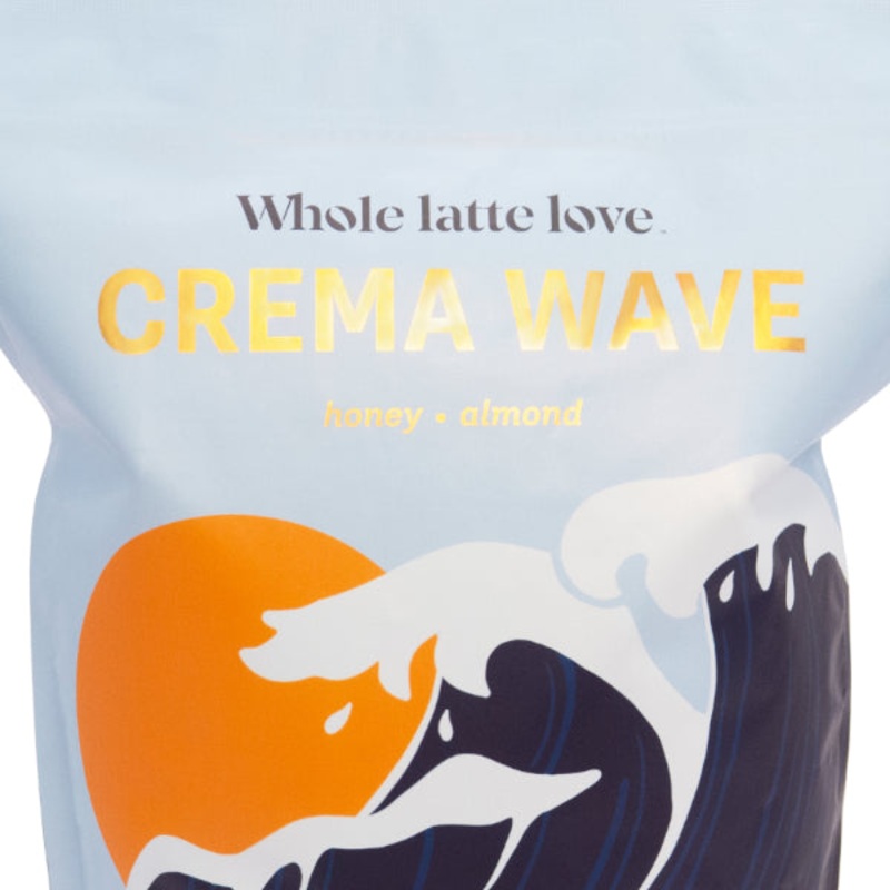 Whole Latte Love Crema Wave Whole Bean Espresso – 6oz
