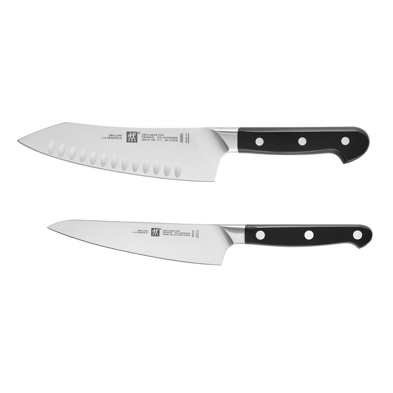 Zwilling J.A. Henckels Four Star Rock & Chop 2 Piece Santoku Prep Knife Set