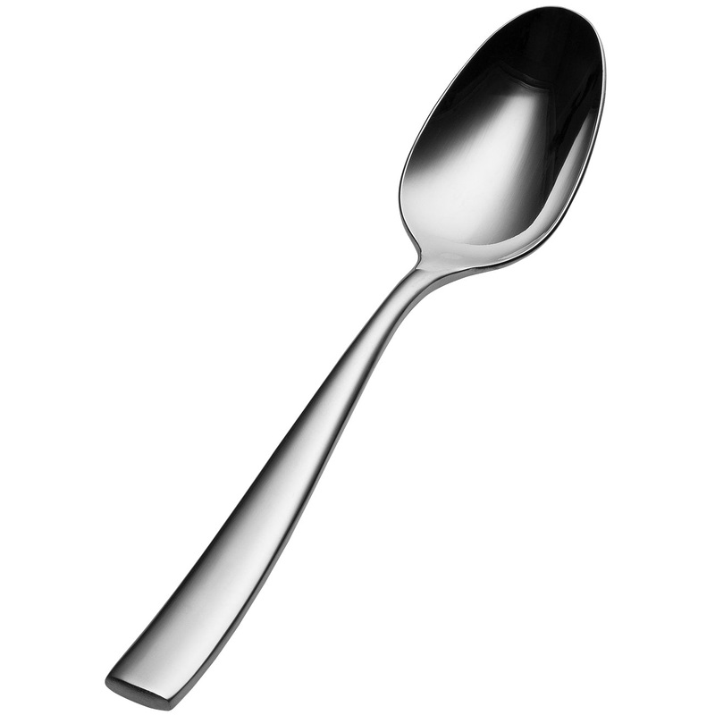 Bon Chef SBS3003 Manhattan 7 3/4″ 18/0 Extra Heavy Weight Bonsteel Soup / Dessert Spoon – 12/Pack