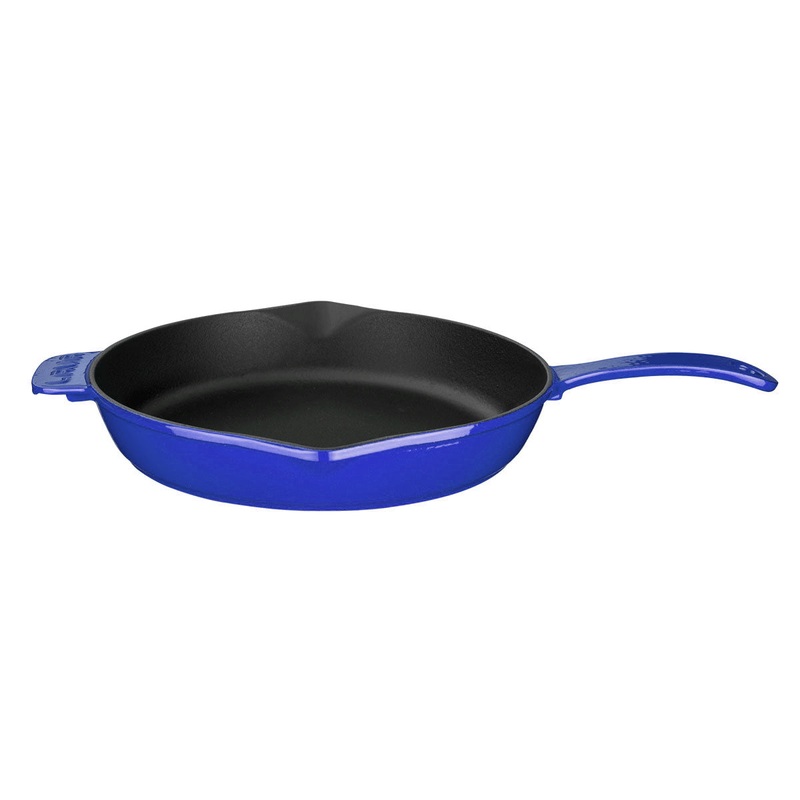 Cast Iron dia.11″ h:2″ Round Blue Cast Iron Skillet