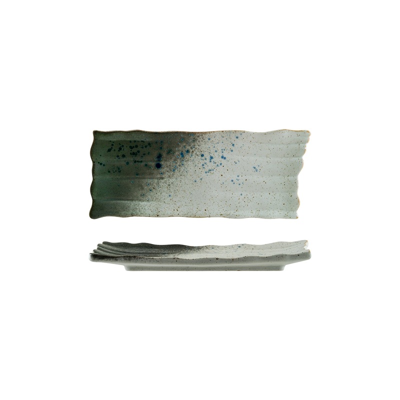 Gaia 11.5″ x 4.75″ Rectangular Decorated Porcelain Plate