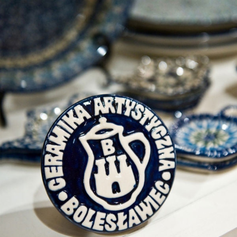 Polish Pottery Ruffled Pie Plate