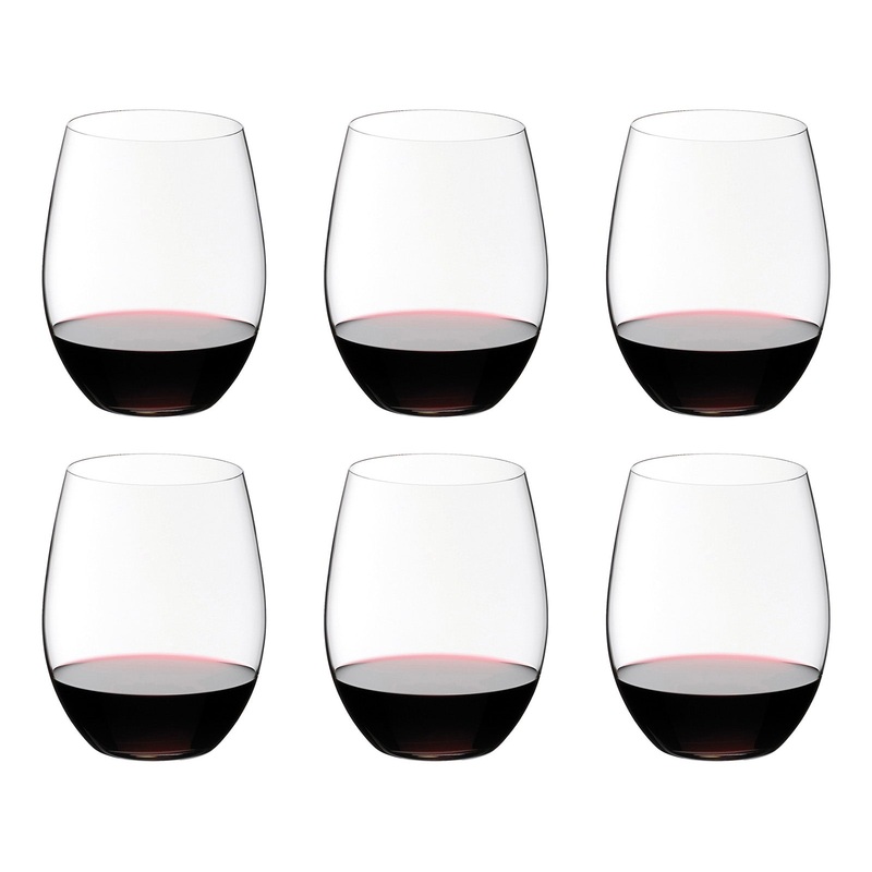 Riedel O Cabernet / Merlot Wine Tumbler, Set of 6 in Gift Box, Clear
