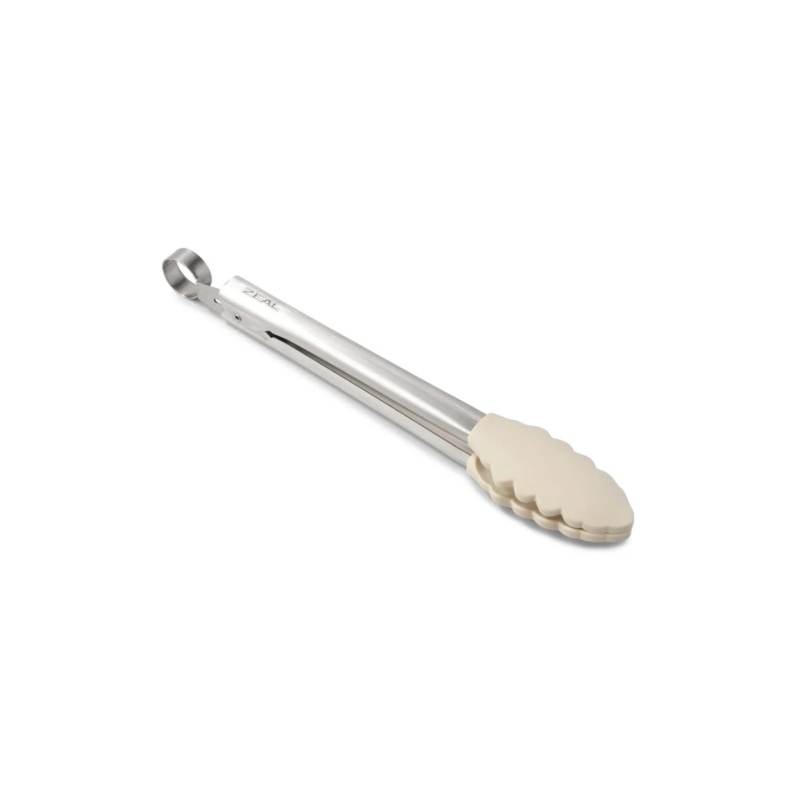 Silicone Tongs – Coastal Cream
