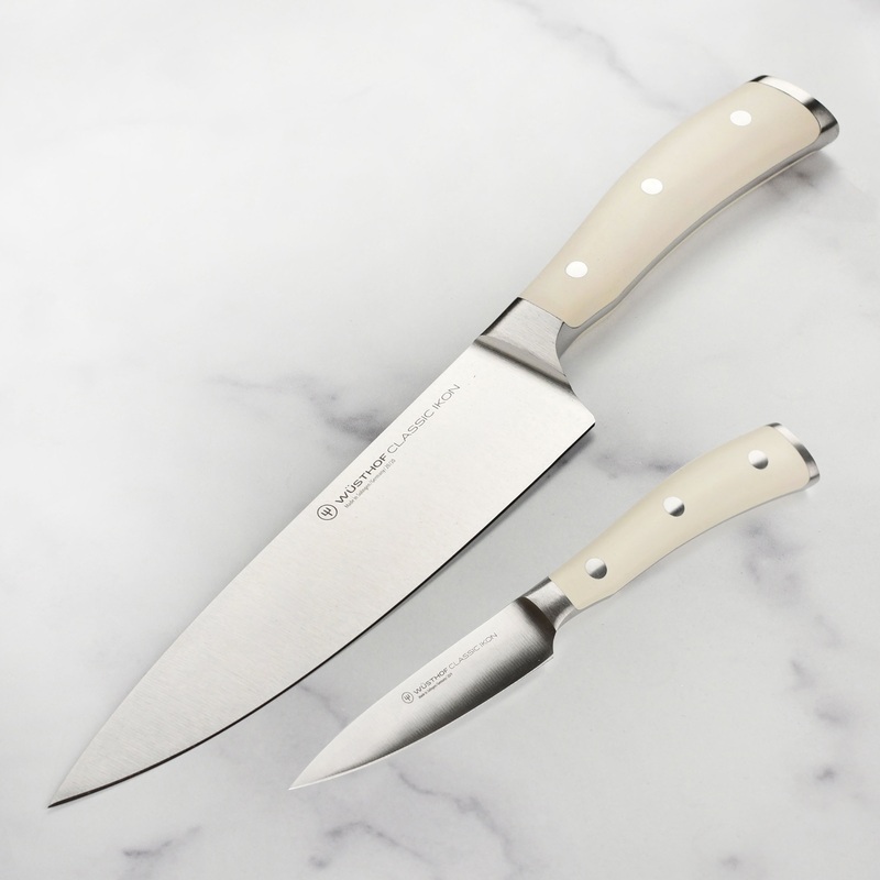 Wusthof Classic Ikon Creme 2 Piece Chef’s & Paring Knife Set