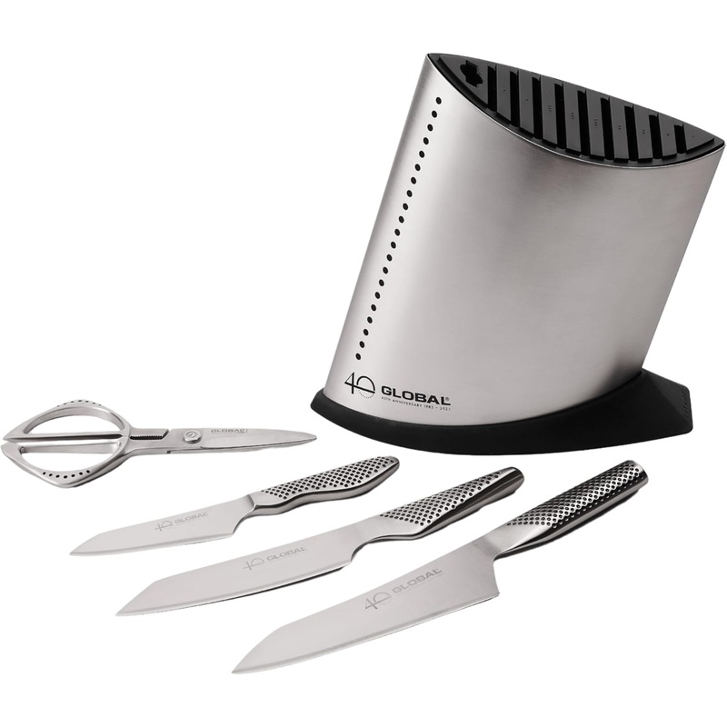 Global G-52AN5 – 40th Anniversary 5 Pc. Knife Block Set