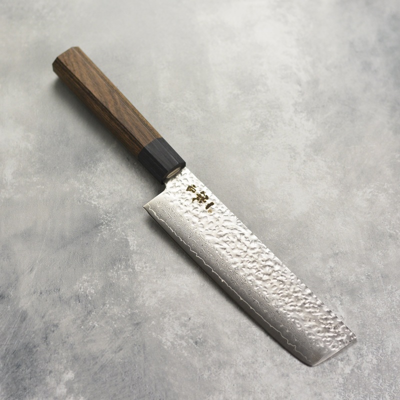 Ittetsu VG10 Hammered Damascus 5.9″ Nakiri