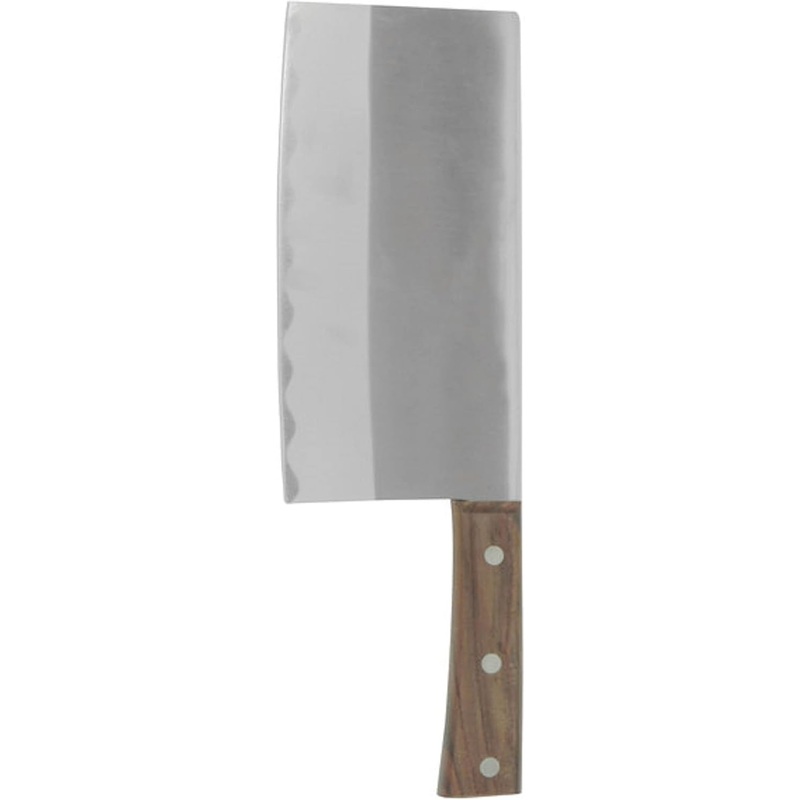 11 Stainless Steel Cleaver with Riveted Wood Handle- Sharp knife Chopper Butcher Knife Heavy Duty Butcher Knife Chopper for Chef Meat Cutting for Home Kitchen and Restaurant