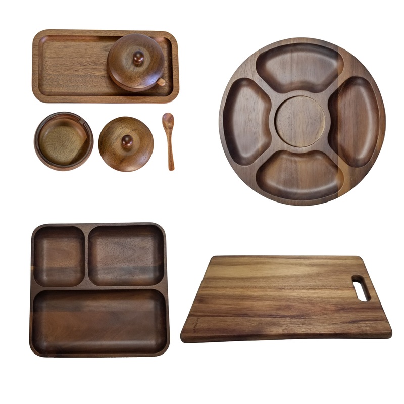 BergHOFF Acacia Wood 6Pc Complete Serving Set