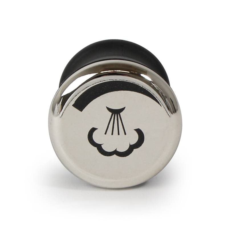 La Pavoni Steam Knob Black (Screw On) With Chrome End Cap