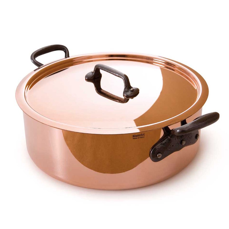 Mauviel M’150 Ci Rondeau With Lid, 10.92 Inch