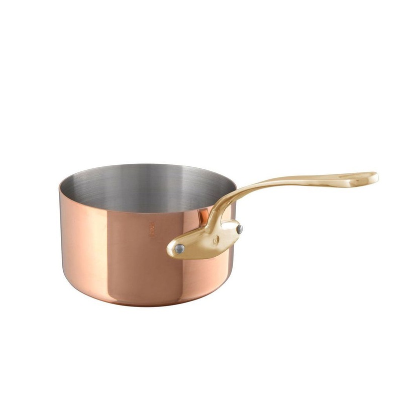 Mauviel M’Heritage M’250 B Sauce Pan With Brass Handle, 3.3-Qt