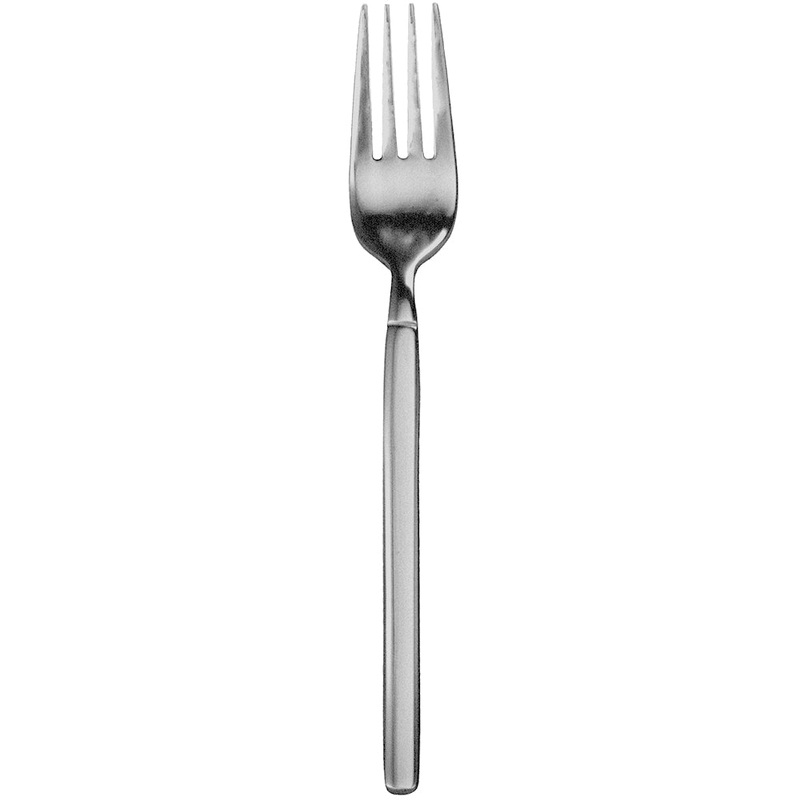 Walco 2506FS Vogue 7″ 18/10 Fieldstone Finish Stainless Steel Extra Heavy Weight Salad Fork – 12/Pack