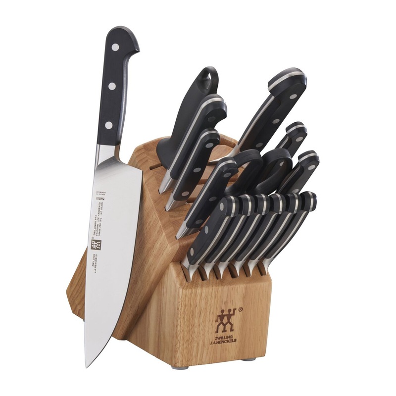 Zwilling Pro Stainless Steel 16-Piece Knife Block Set, Natural
