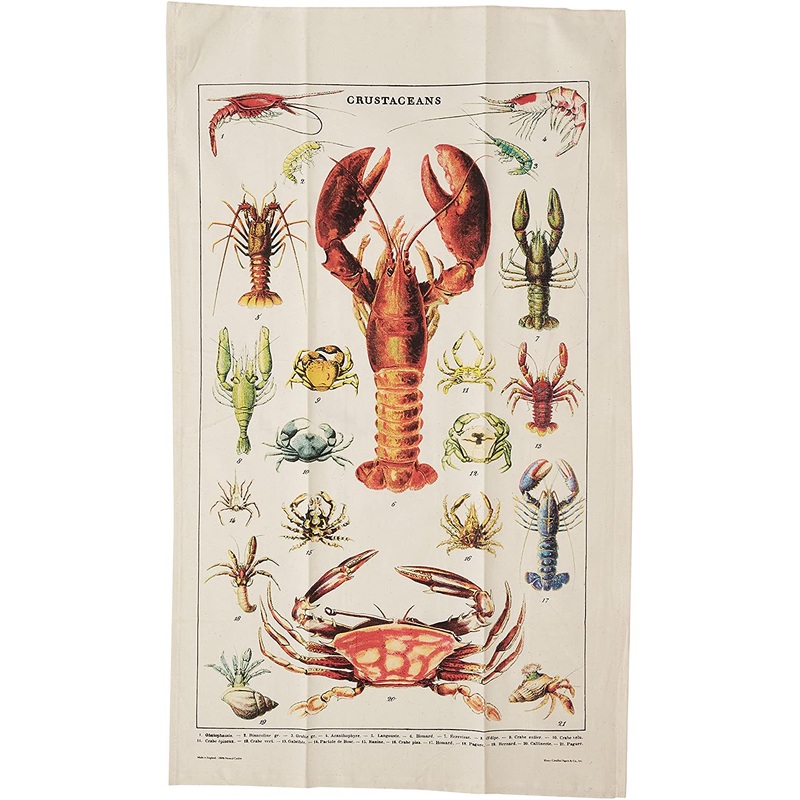 Cavallini & Co. Tea Towel – Crustaceans