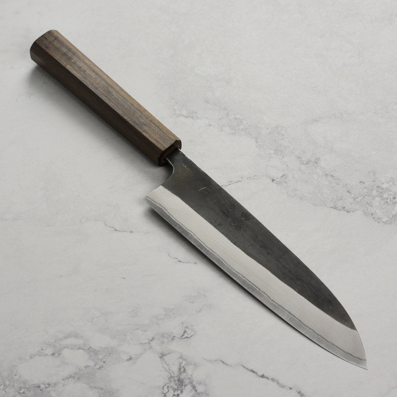 Hatsukokoro Kurokaze Shirogami #2 Kurouchi 7″ Gyuto