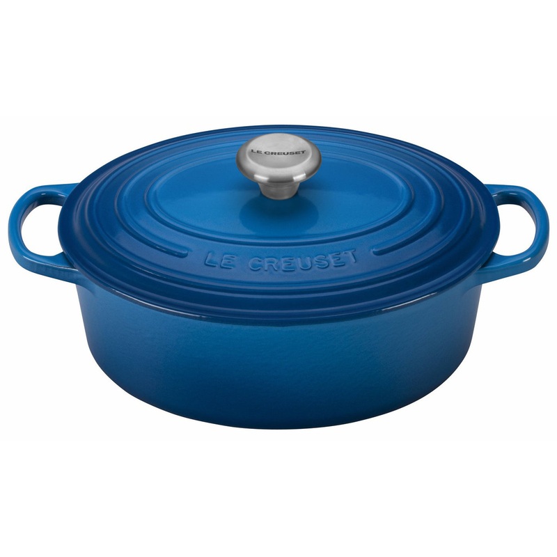 Le Creuset 2 3/4 Qt. Signature Oval Dutch Oven w/Stainless Steel Knob – Marseille- Personalized Engraving Available